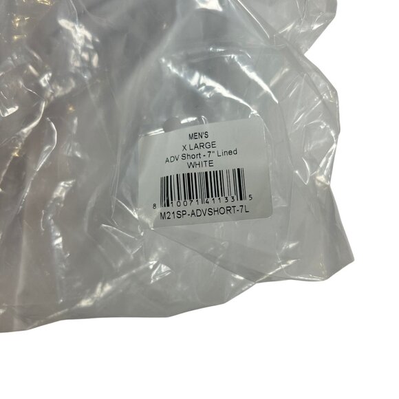 Flint Park Advantage Lined Tennis Shorts 7" Men's Size XL in White New With Tag! - Picture 4 of 6